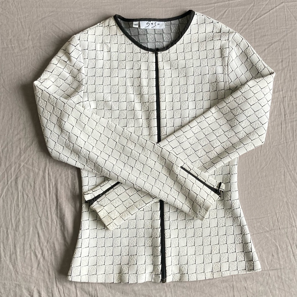 ⛔️SOLD ⛔️French Vintage zip cardigan 38